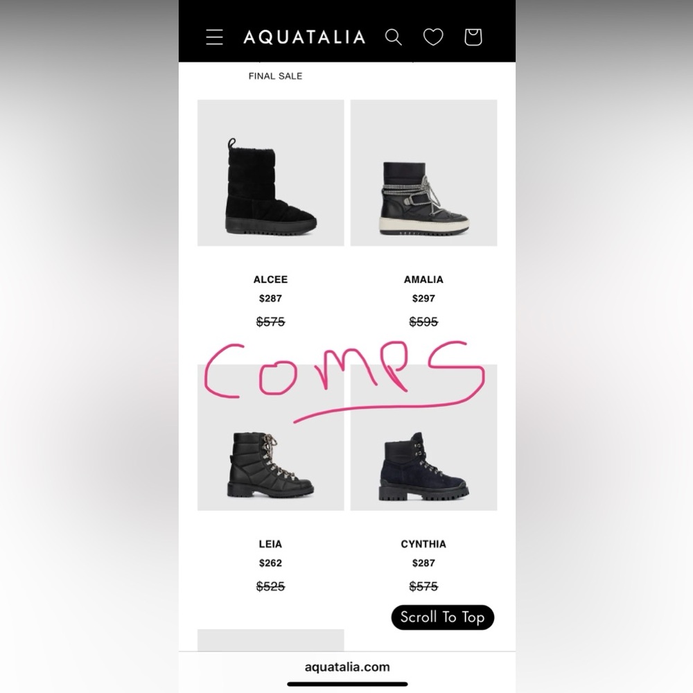 Aquatalia Italian Rain Boots US 8 LIKE NEW fit like between sizes 7.5 - 8 Women - Picture 12 of 15